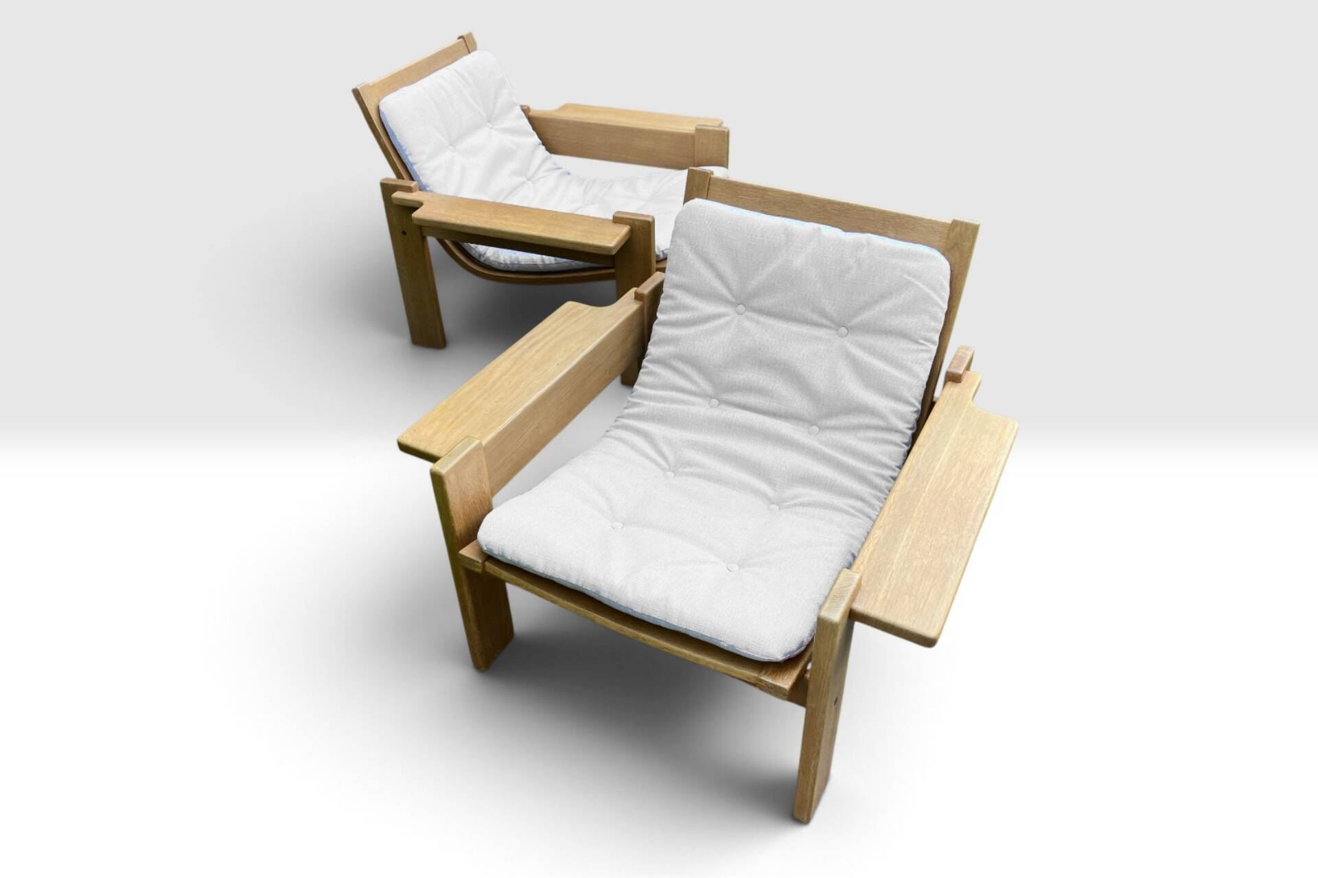 2 x Swedese "Kontra" armchairs Yngve Ekström vintage Sweden