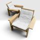 2 x Swedese "Kontra" armchairs Yngve Ekström vintage Sweden