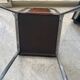 Quatre chaises chrome et velours ras marron design 70