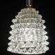 Extraordinary Clear Rostrato Murano Glass Penadant by Barovier & Toso, 1940