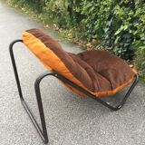 2 brown armchairs from the 70