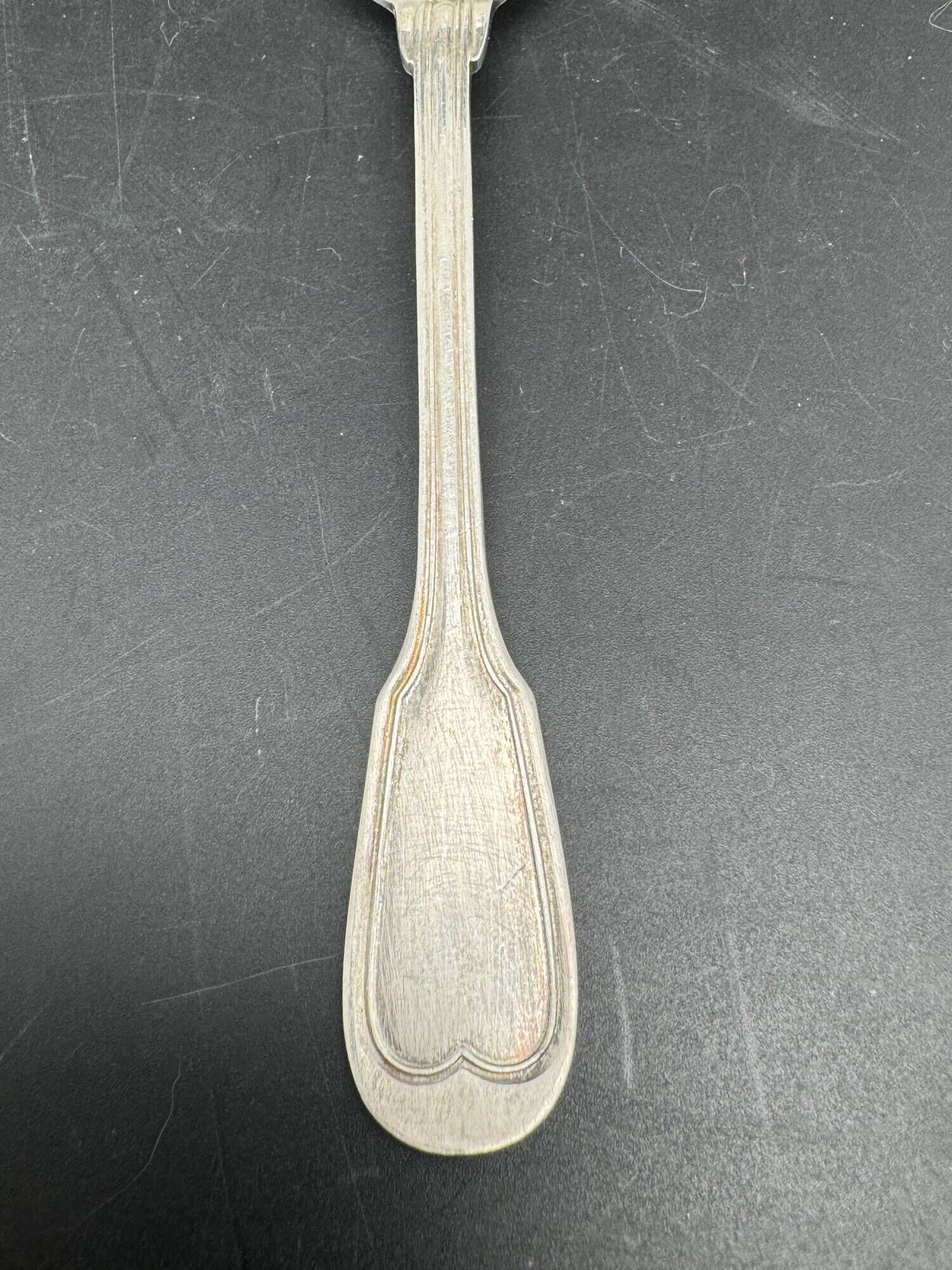 White metal (silverware) dessert spoons in original box – 1224b8