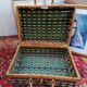 Valise en rotin vintage