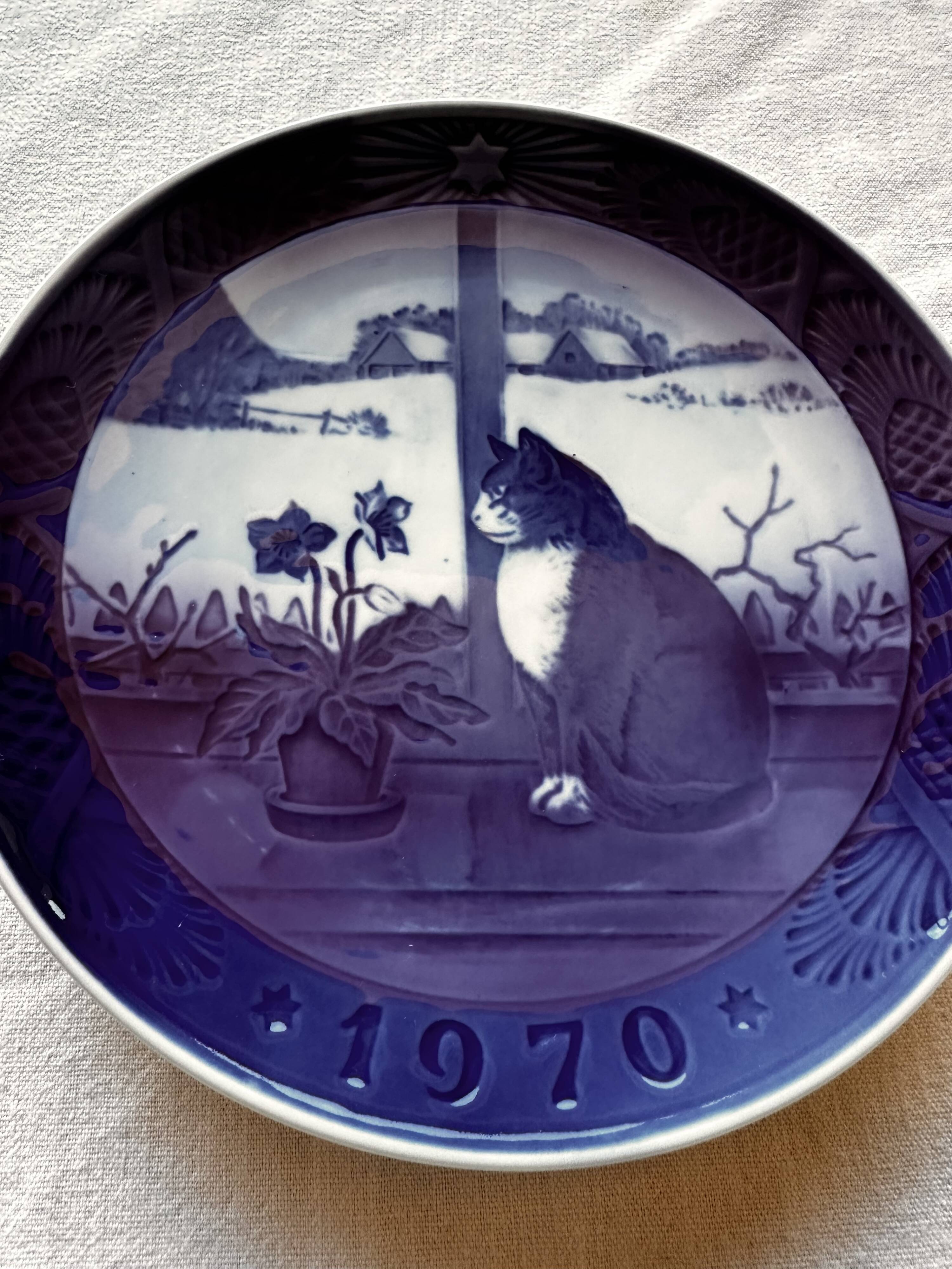 1970 Christmas plate in porcelain from Royal Copenhagen