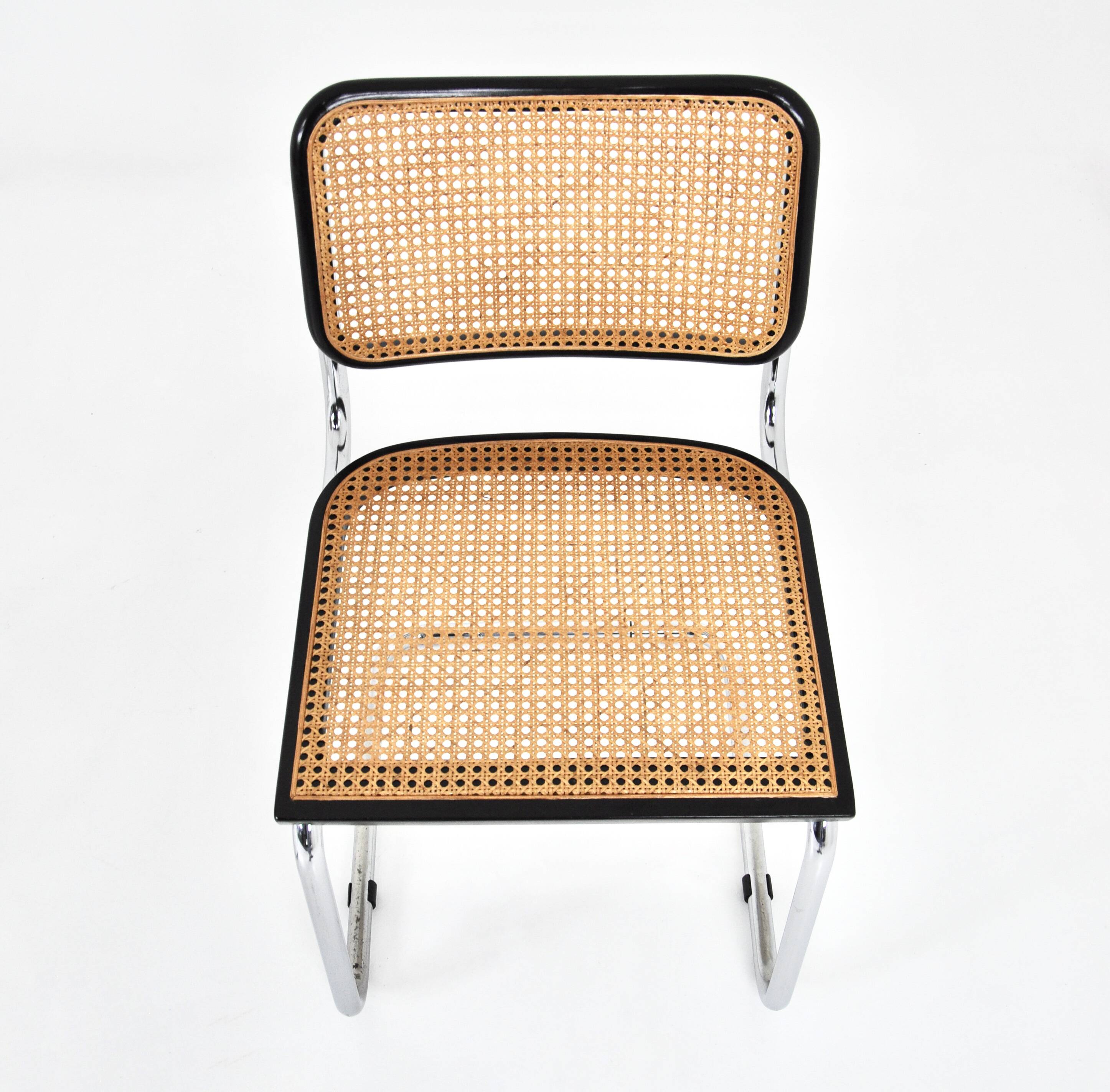 Set of 4 B32 Style Dining Chairs by Marcel Breuer