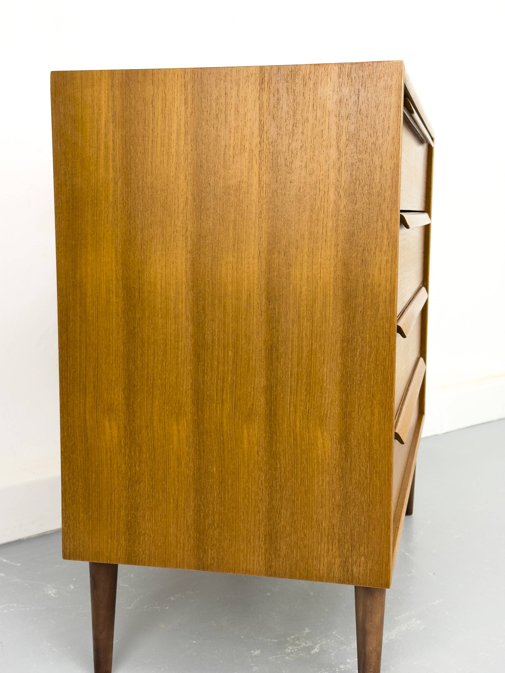 Teak chest of drawers from WK Möbel, 1960s