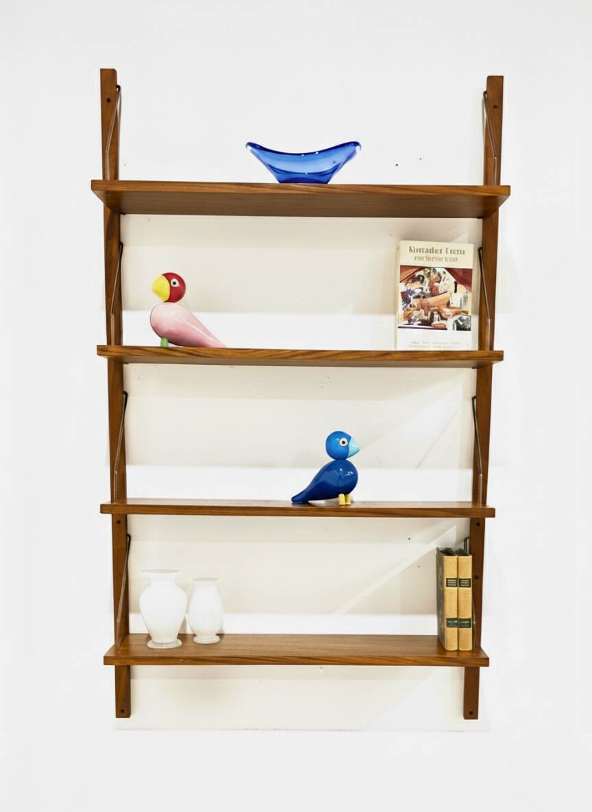 Vintage Modular Teak Wall Shelf System - Romain B.