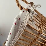 Rustic vintage wicker storage basket