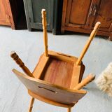 Pair of blond wooden chairs - 1960's