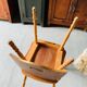 Paire de chaise bois blond  - 1960's