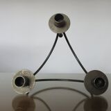 Tripod candlestick in crude steel for 3 candles 70s