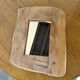 Brutalist organic mirror wood 1960s