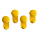 Yellow coat hooks by Carlo Bartoli, Italy 1970
