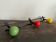 Porte manteau mural boules bois vintage