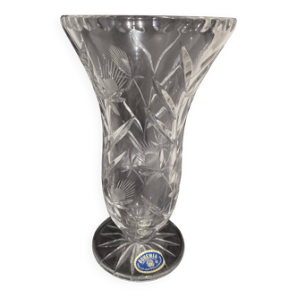 Vase bohème  république tchèque en cristal