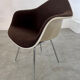 Old Charles and Ray Eames Vitra design armchair from the 70s fiberglass armchair fabric