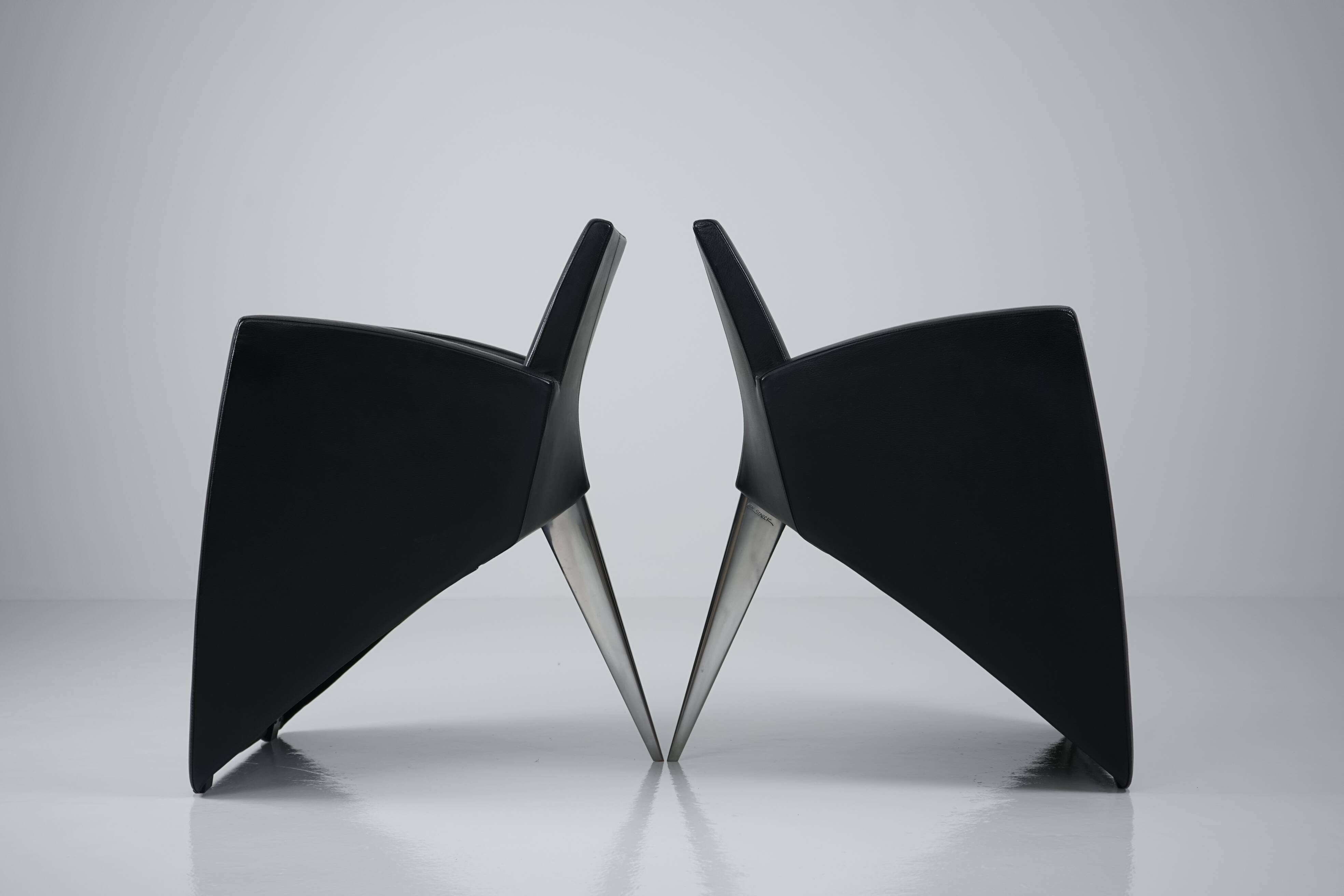 J (Serie Lang) arm chair by Philippe Starck for Aleph Driade