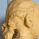 Workshop plaster face of a woman modeling in terracotta 20th century