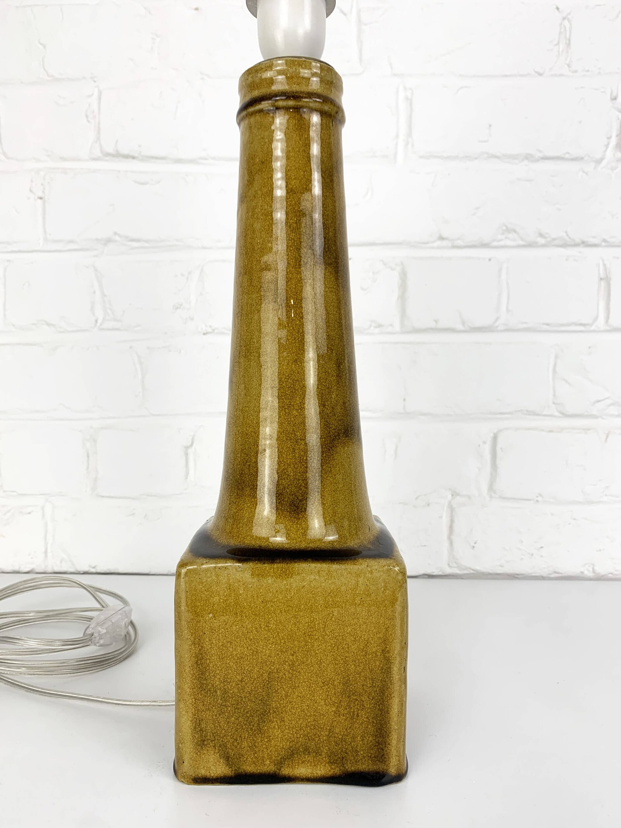 Scandinavian ceramic table lamp, Nils Kähler for HAK, Denmark, 1960s