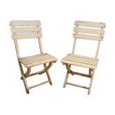 Paire de chaises pliables