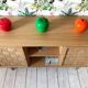 2-door sideboard in woven oak and lupin oak