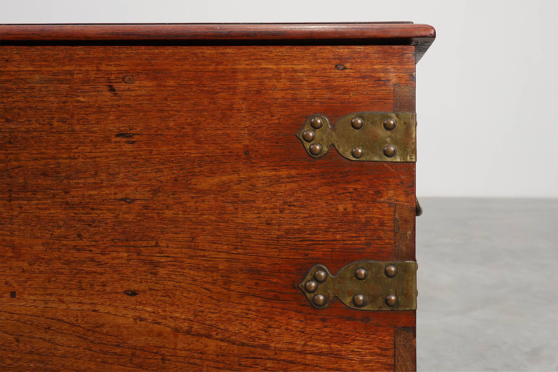 19th Century Antique Dutch Teak Blanket Chest, The Netherlands