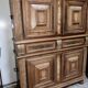 Buffet cabinet from Montbéliard, 18th century, in carved oak.
