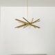 Holywood Regency Brass Chandelier
