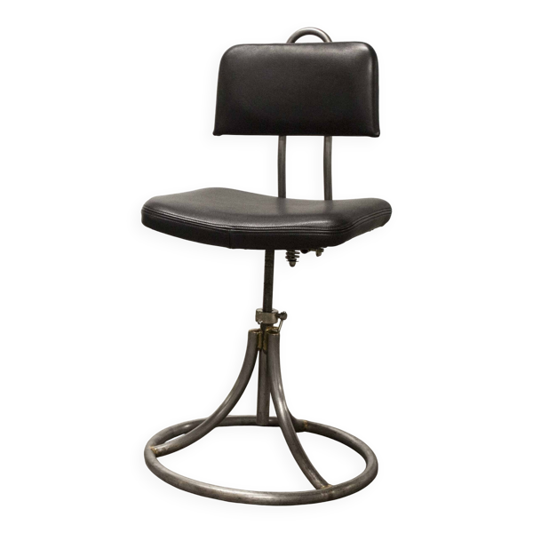 Chaise de bureau tournante Armée française cuir neuf