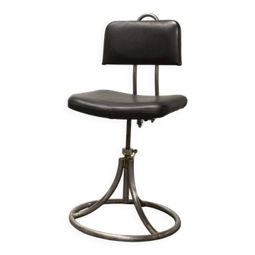 Swivel office chair French army new leather