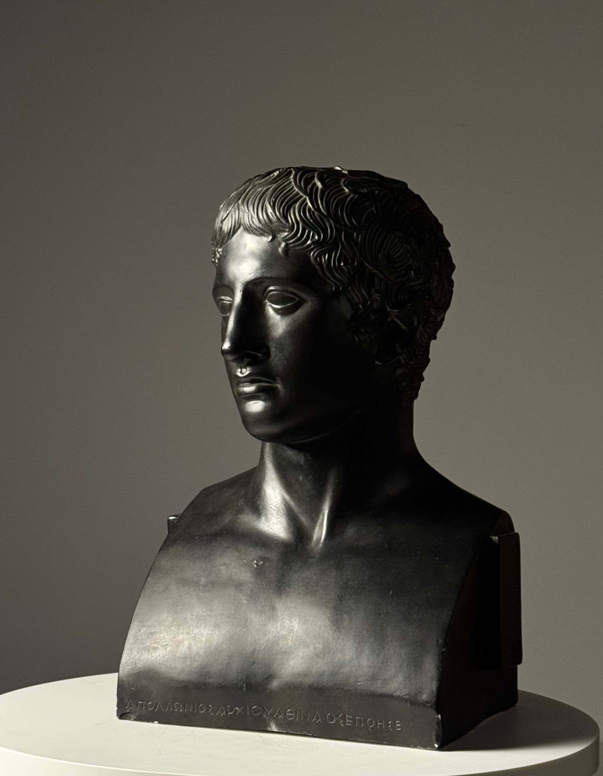 Buste grec de Doryphoros fin du 20e siècle