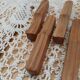 12 antique olive wood knife holders