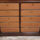 Napoleon III period mahogany notary's cabinet/filing cabinet