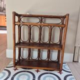 Wall shelf and rattan