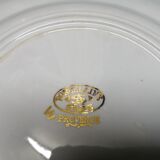 Porcelain plates Opaque Provence Dorure lot of 5