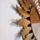 Oval sunburst mirror with leaves of acanthus 1960s