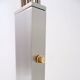 Italian arc floor lamp with 5 arms in brushed chrome - 1970s