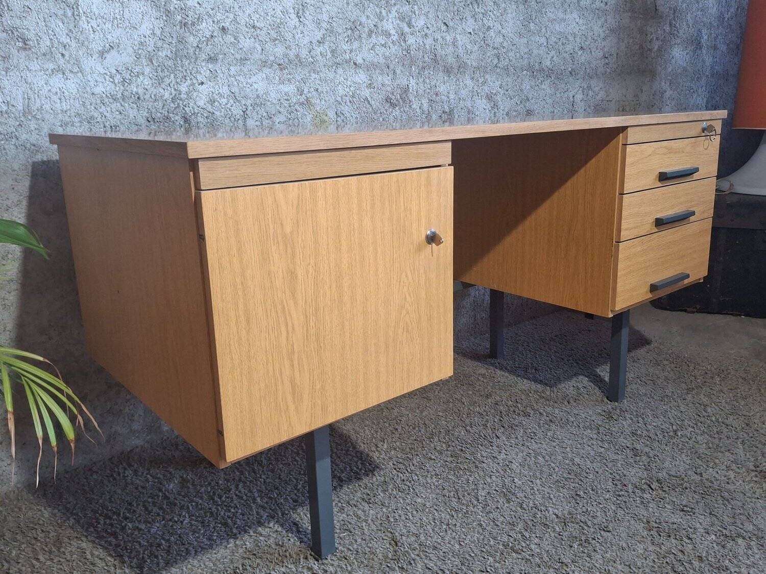 Minister's desk double box Design 1960s – GDR Modernist