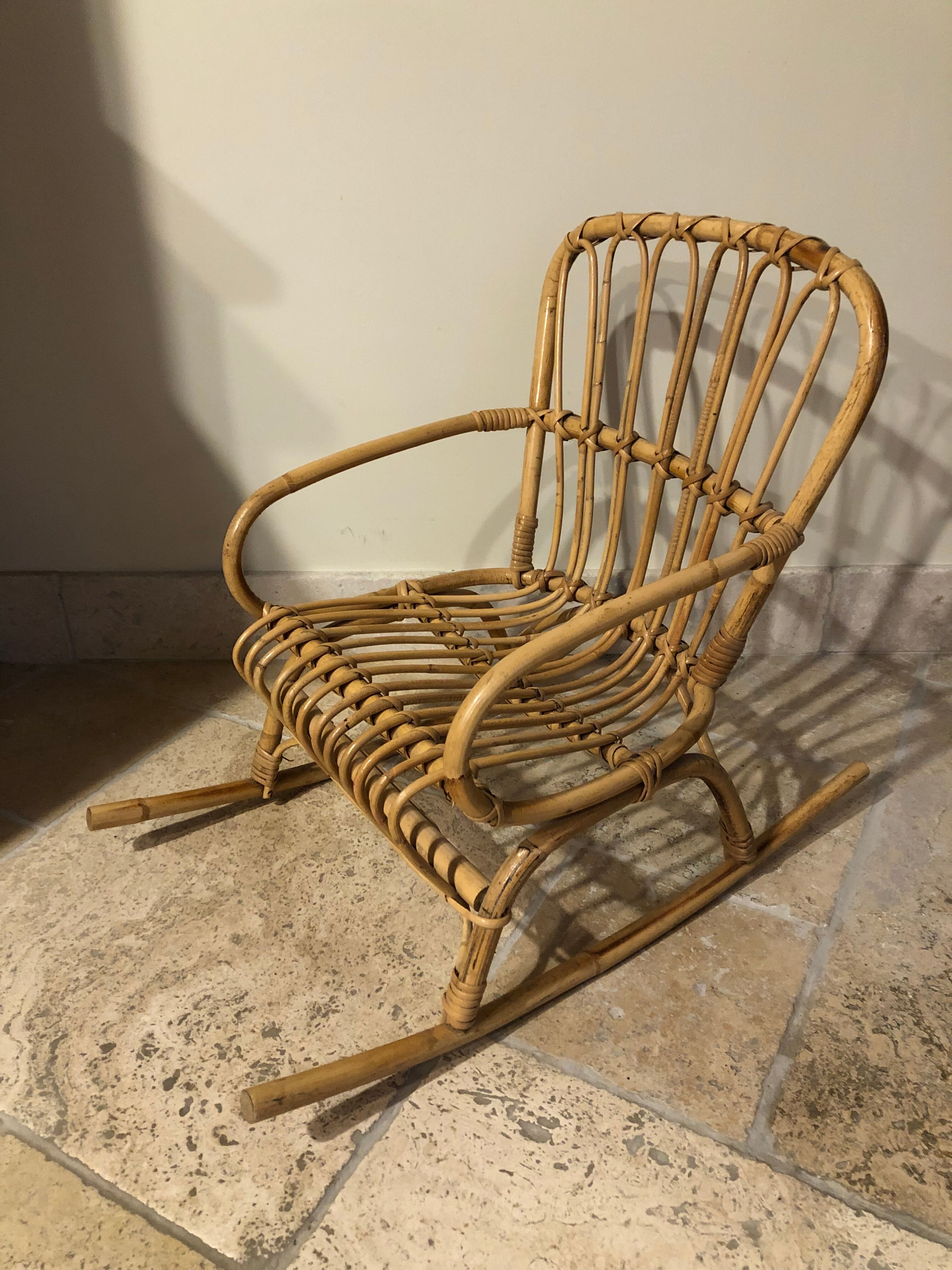 Rattan chair for children