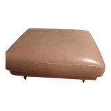 2-seater leather sofa and ottoman