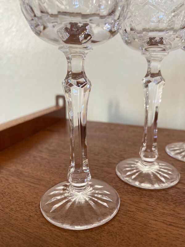Set de 12 verres à liqueur cristallerie royale champagne / bayel