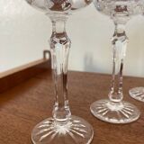 Set of 12 crystallery royale champagne/bayel liqueur glasses