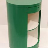 Green apple Formica cylinder counter Pop Space Age vintage 1970