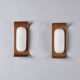 Pair of teak wall lights by Goffredo Reggiani, circa 1960