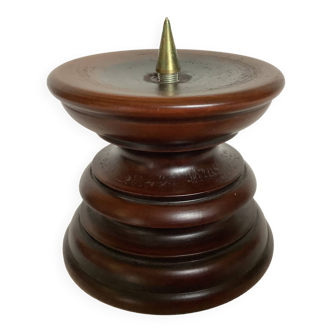 Wooden candlestick