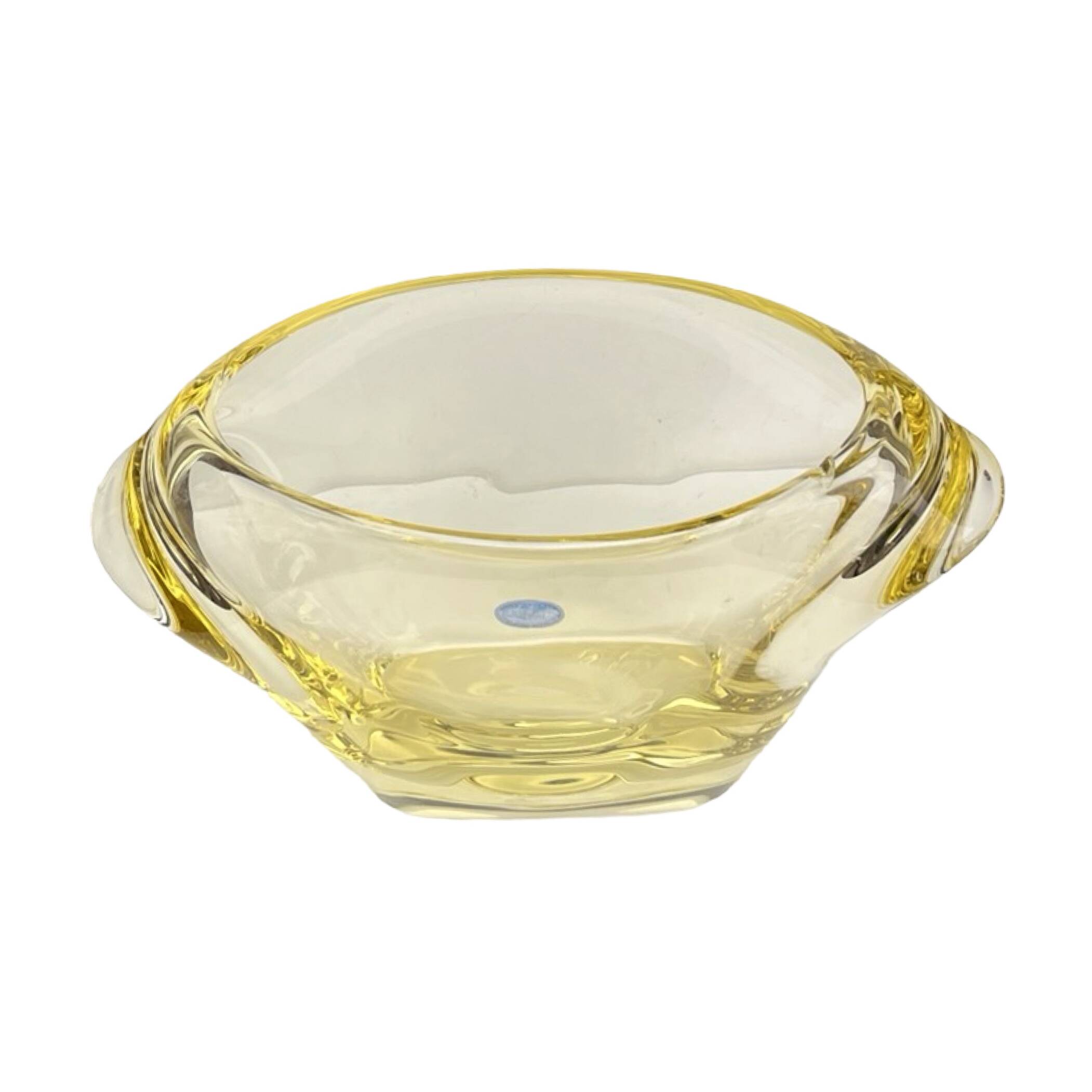 Vase en verre conçu par M. Klinger, Železný Brod Sklo (ZBS), Tchécoslovaquie,