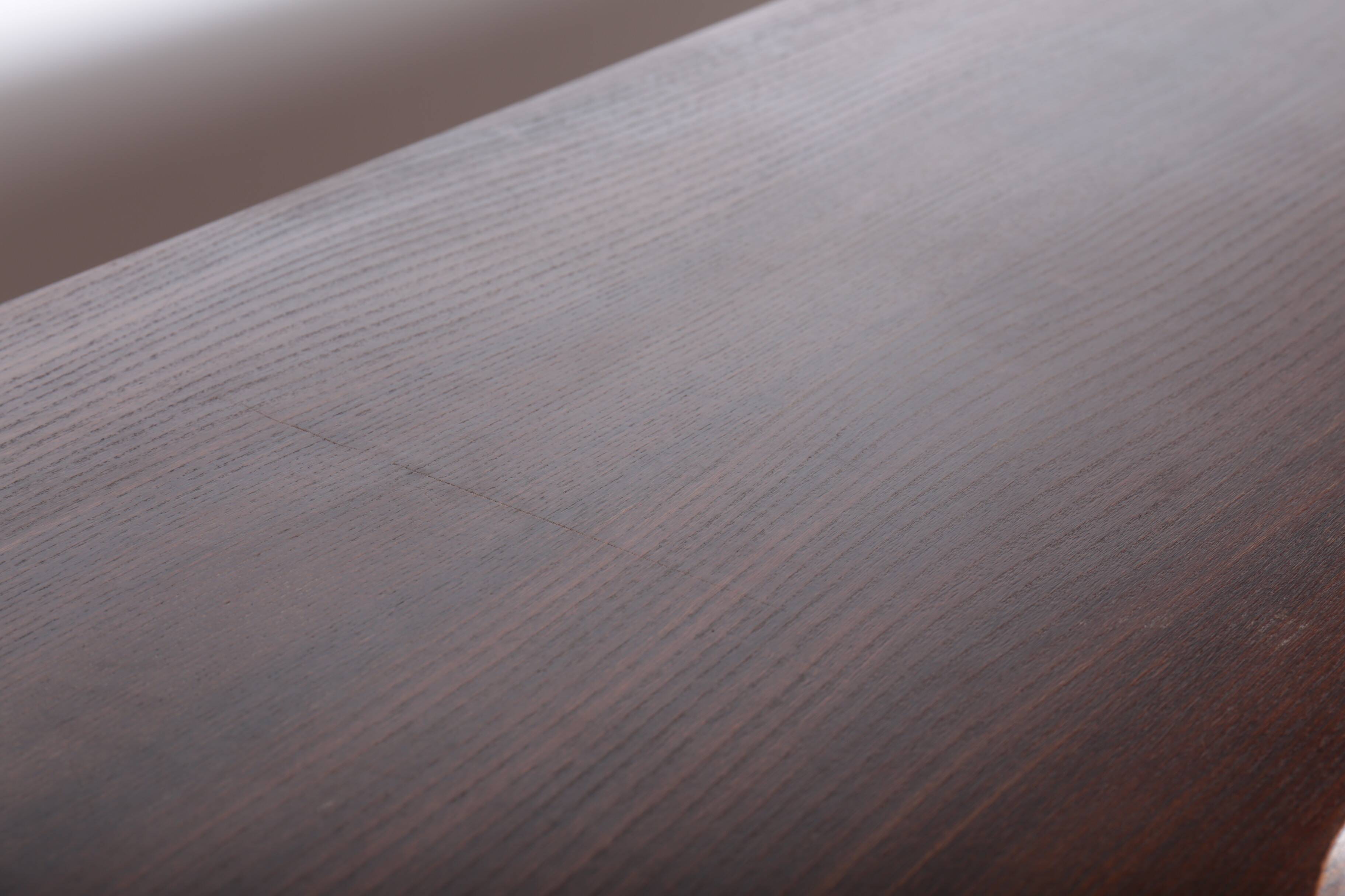 Large brutalist Aranjou sideboard in elm, 1960s