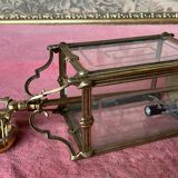 Pendant lamp 2 brass candles