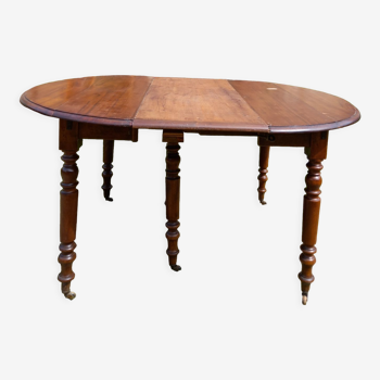 Table 6 pieds ancienne avec rallonge