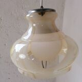 Vintage marbled Murano glass pendant light.